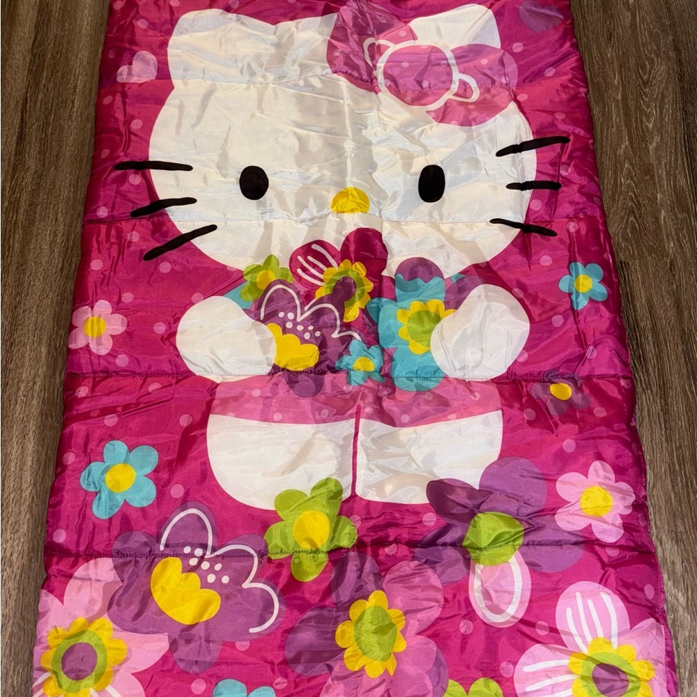 Hello Kitty Pink Floral Sleeping Bag Bundle